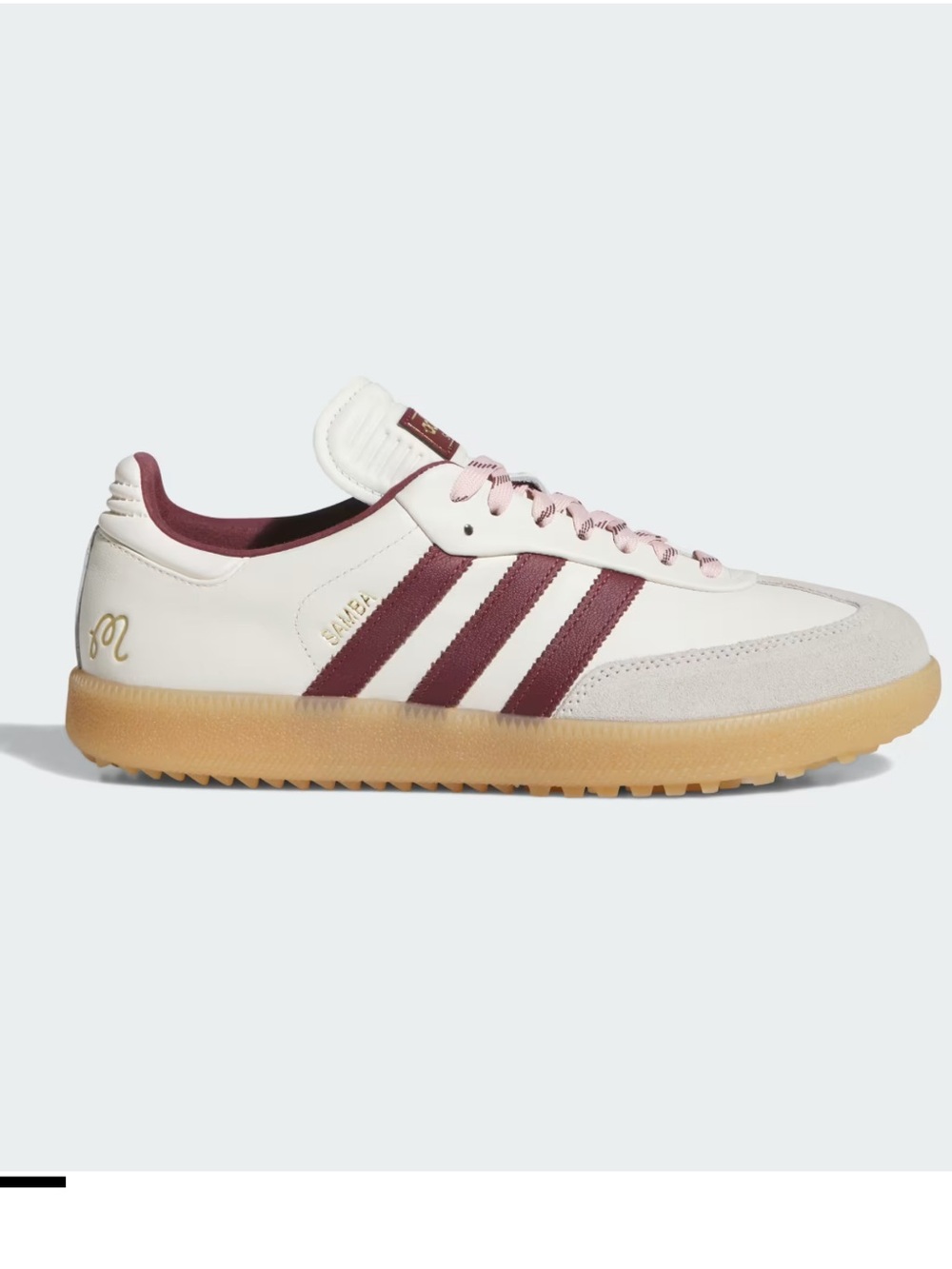 adidas Samba Off-White and Maroon with Gum Sole Men's Sneaker size 15